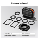 Matte box Filter K&f Concept 67-72-77-82-95 mm + Case Duro