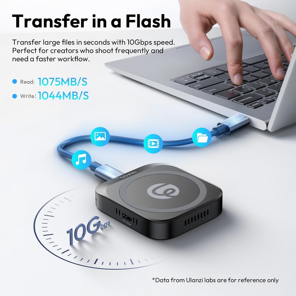 Docking Ulanzi MA55 Magsafe SSD Enclosure Soporta NVMe 2230 / 2242 hasta 2TB