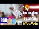 Luz de video LED Nicefoto LV-3000C RGB 300W Profesional