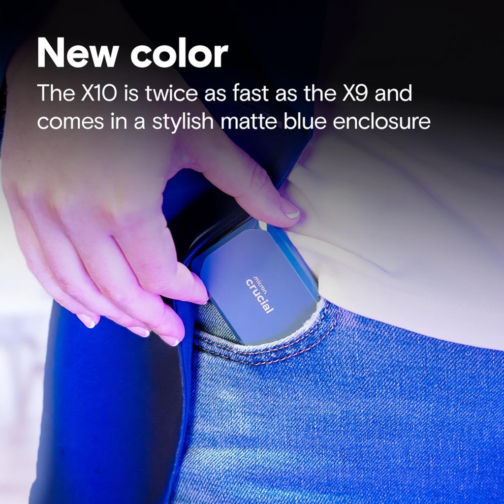 Disco Externo SSD Crucial X10 4TB SSD USB C 3.2 Gen2 2,100MB