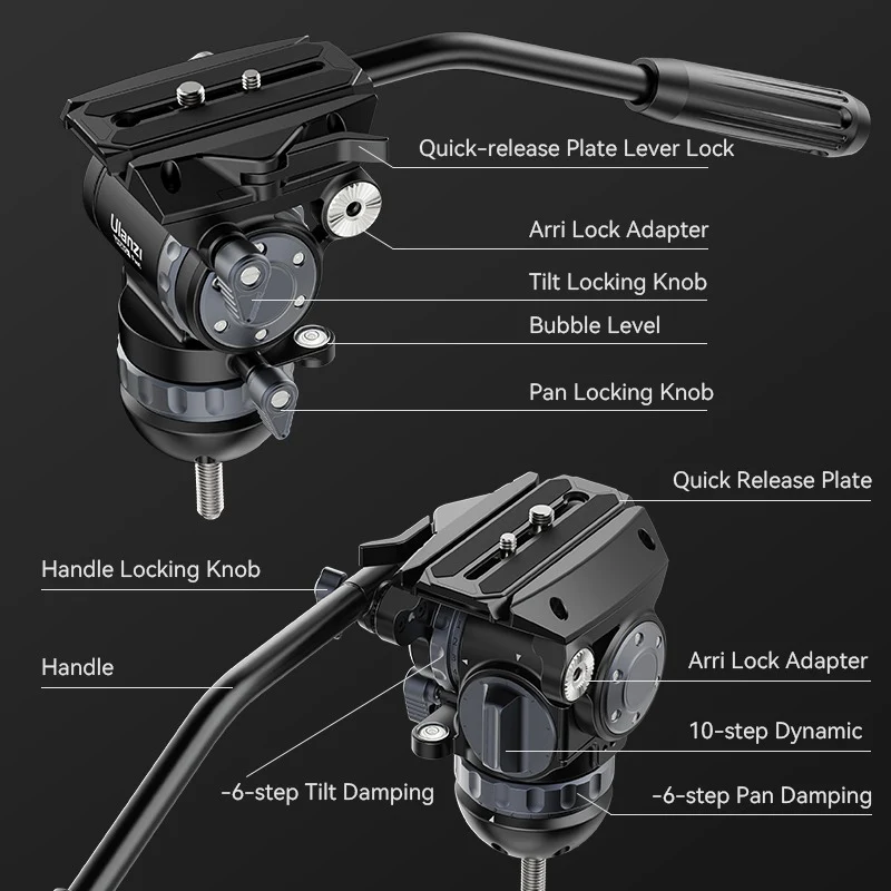 Trípode Profesional Ulanzi VideoFast Heavy Duty 164 CM