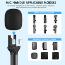 Adaptador Tipo Microfono Dinamico 3 Antipopo Cubo y estuche