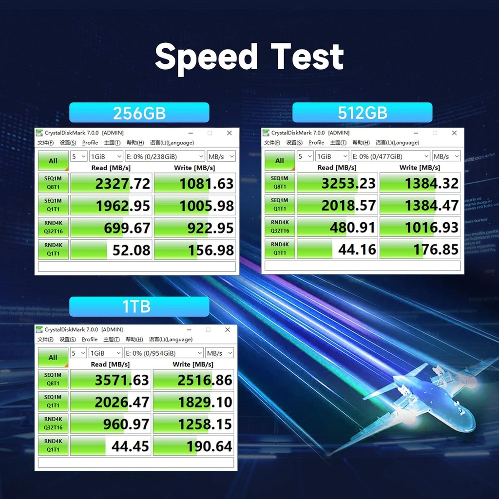 Disco Duro 512GB M.2 2230 KingSpec SSD NVMe Gen3x4, PCIe 3.0 SSD with 3D NAND