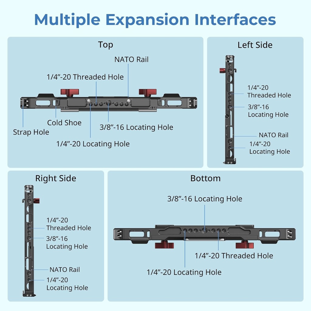 Jaula Universal iPad Tablet SMALLRIG con parasol