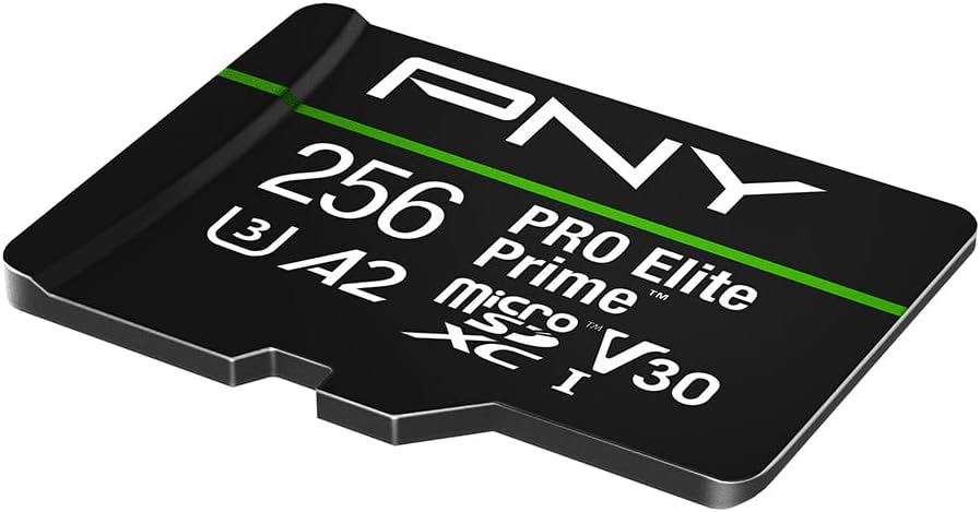 Tarjeta Micro SD PNY 256GB PRO Elite Prime microSDXC UHS-I V30