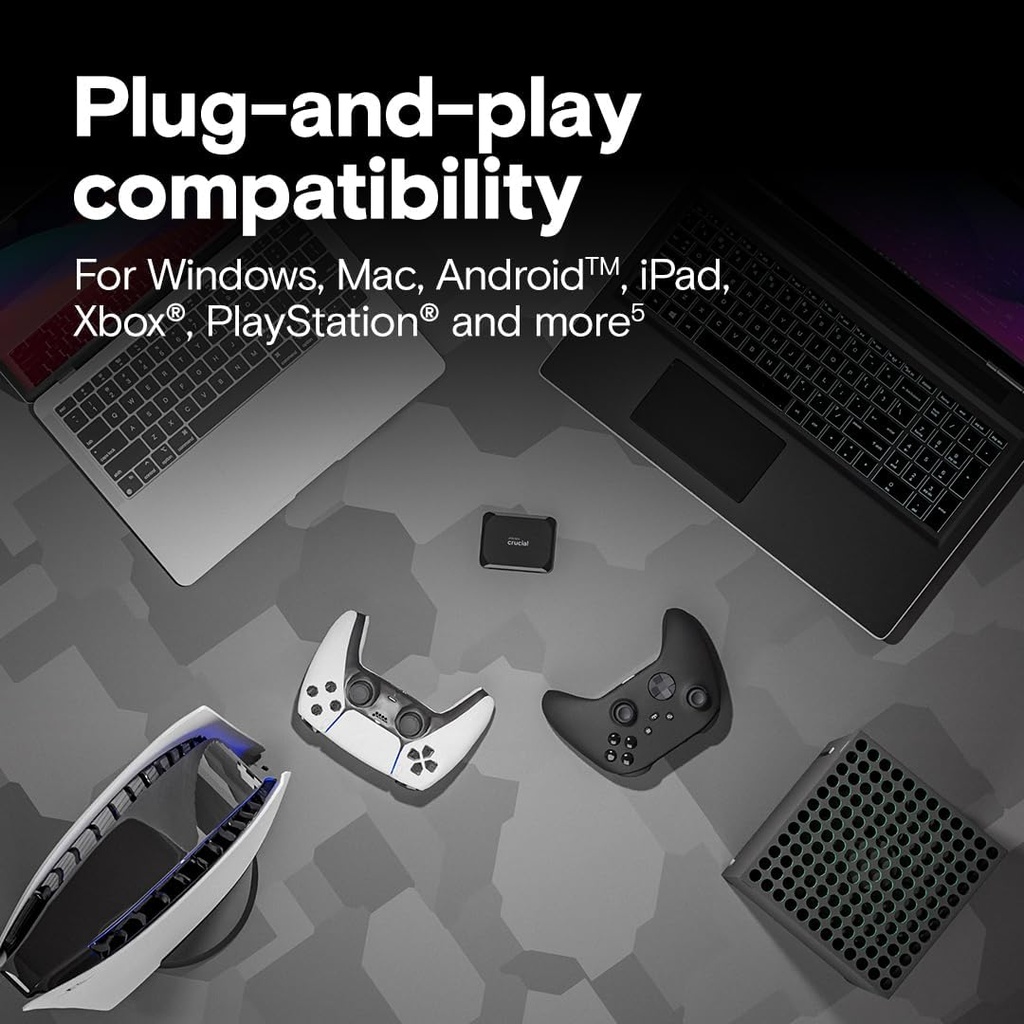 Disco Externo SSD Crucial X9 2TB SSD USB C 3.2 