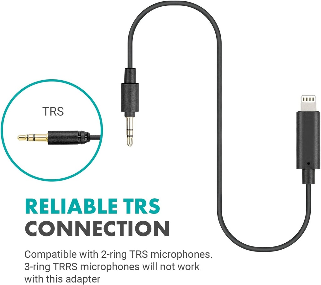 Adaptador iPhone iPad Lightning Plug Trs 3.5mm MOVO IMA-4
