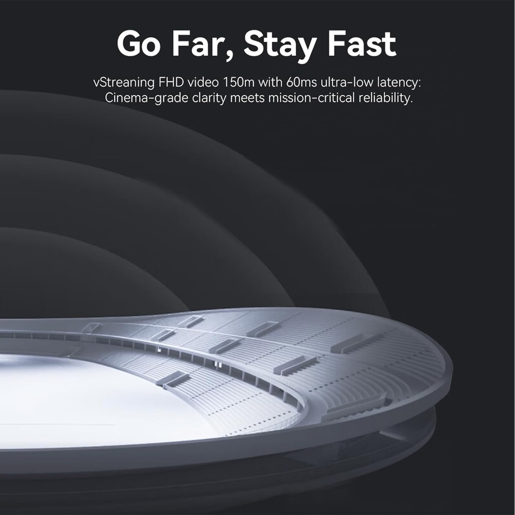 Transmisor Receptor De Video inalambrico Shimbol TP Nano 150 Mts Bateria integrada