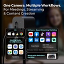 Camara NearStream VM20 4K USB Streaming 40X Zoom Hibrido 8 Mic Control Remoto HDMI/USB/RJ45