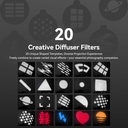 Luz de Video Led Ulanzi LM01 Recargable 10W 20 Gobos