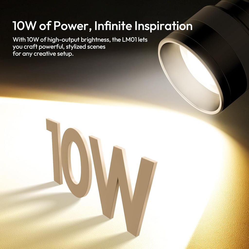 Luz de Video Led Ulanzi LM01 Recargable 10W 20 Gobos