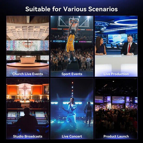 Teclado Controlador Ptz Tenveo Kb300pro NDI Pantalla 7 Pulg