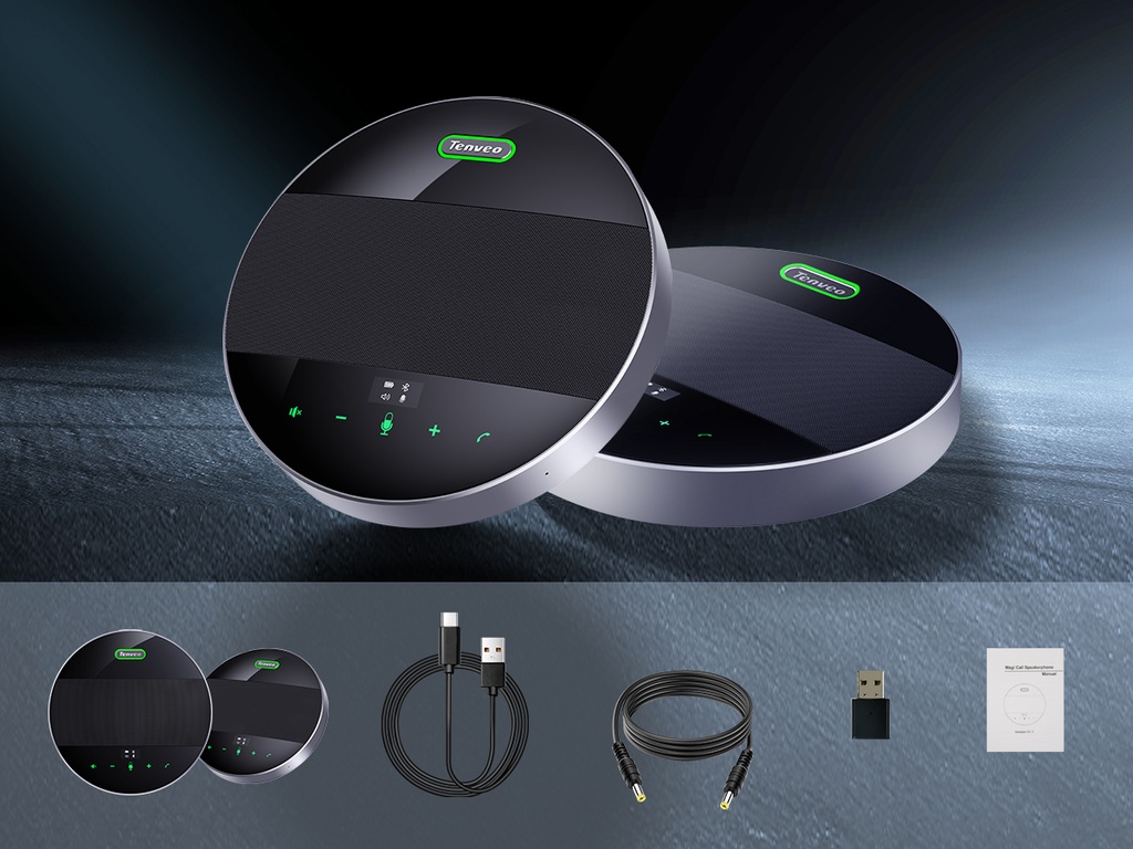 Micrófono Omnidireccional USB TEVO-M5B-EX Para Videoconferencia Dual