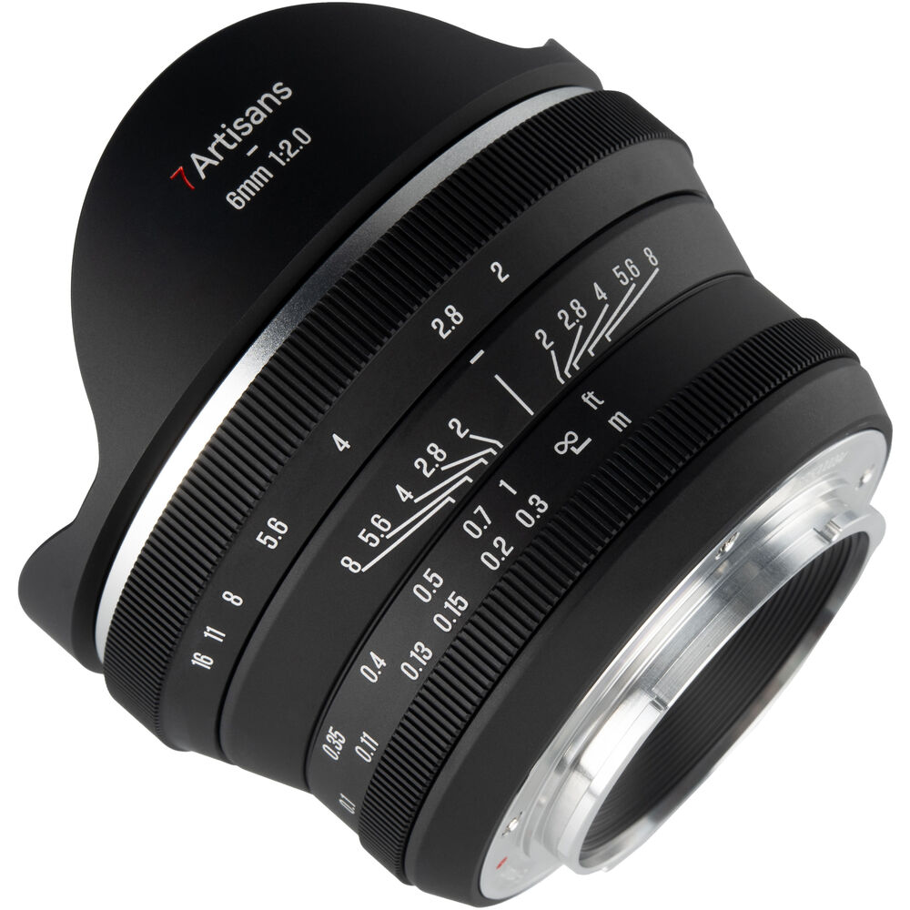 Lente 7Artisans Manual 6mm F2.0 Sony E Mount APSC