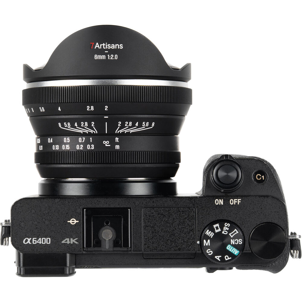 Lente 7Artisans Manual 6mm F2.0 Sony E Mount APSC