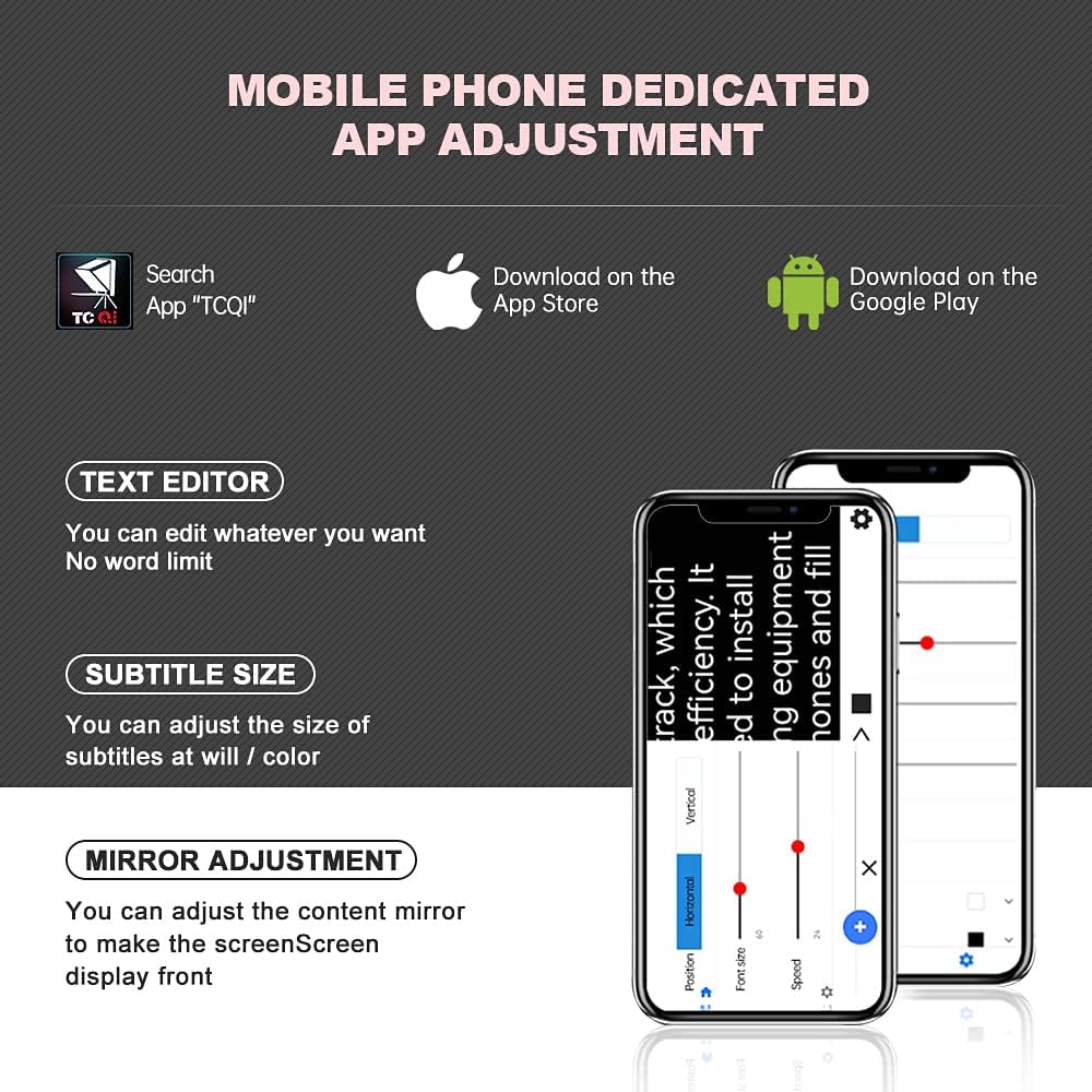 Teleprompter LENSGO TC7S Portatil para Smartphone