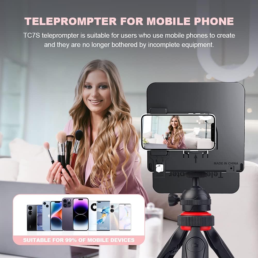 Teleprompter LENSGO TC7S Portatil para Smartphone