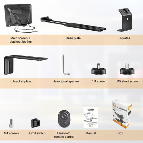 Teleprompter LENSGO TC12 para Camaras