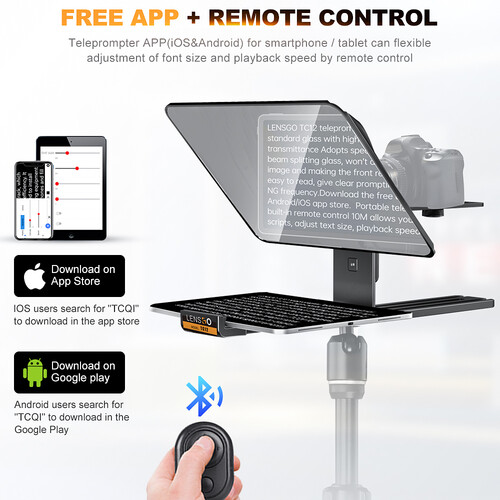 Teleprompter LENSGO TC12 para Camaras