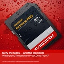  Tarjeta SD 128 GB Sandisk Extreme PRO SDXC V30 Uhs-i SDSDXXJ-128G-GSCIN