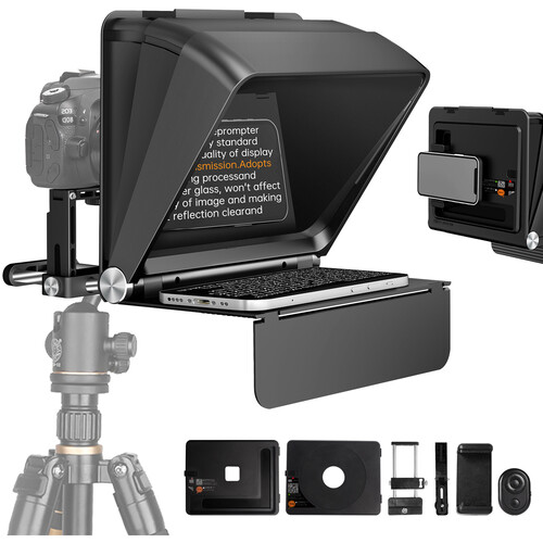 Teleprompter LENSGO TC7II Ultimate kit para camara y Smartphone