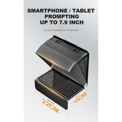 Teleprompter LENSGO TC7II Ultimate kit para camara y Smartphone