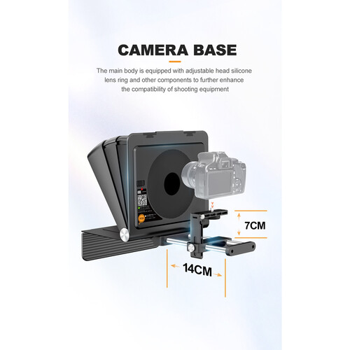 Teleprompter LENSGO TC7II Ultimate kit para camara y Smartphone