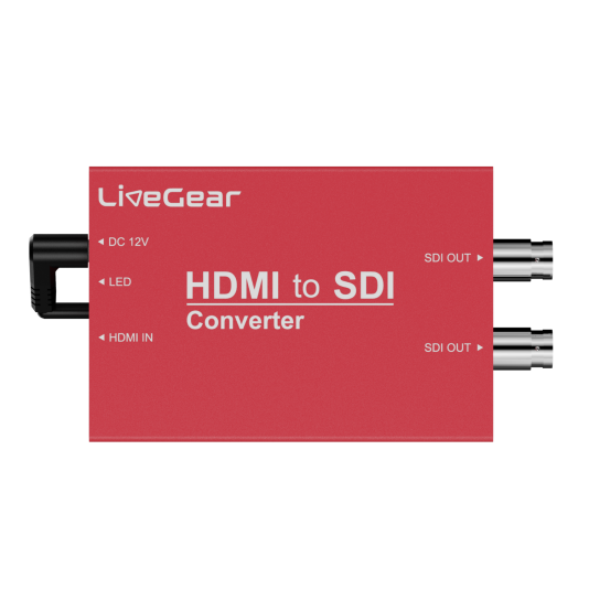 Convertidor LiveGear HDMI a SDI con placa bateria NPF