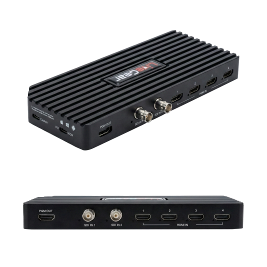 Capturadora de Video LiveGear 4K Caplink LiveGear 4CH: HDMI + 2CH SDI
