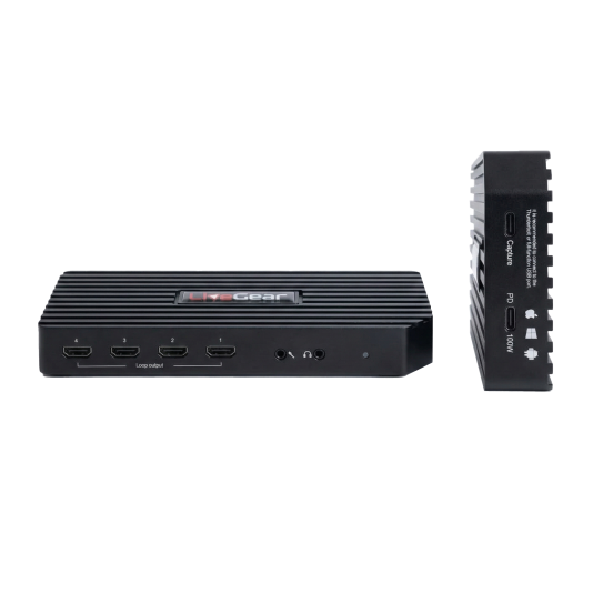 Capturadora de Video LiveGear 4K Caplink LiveGear 4CH: HDMI + 2CH SDI