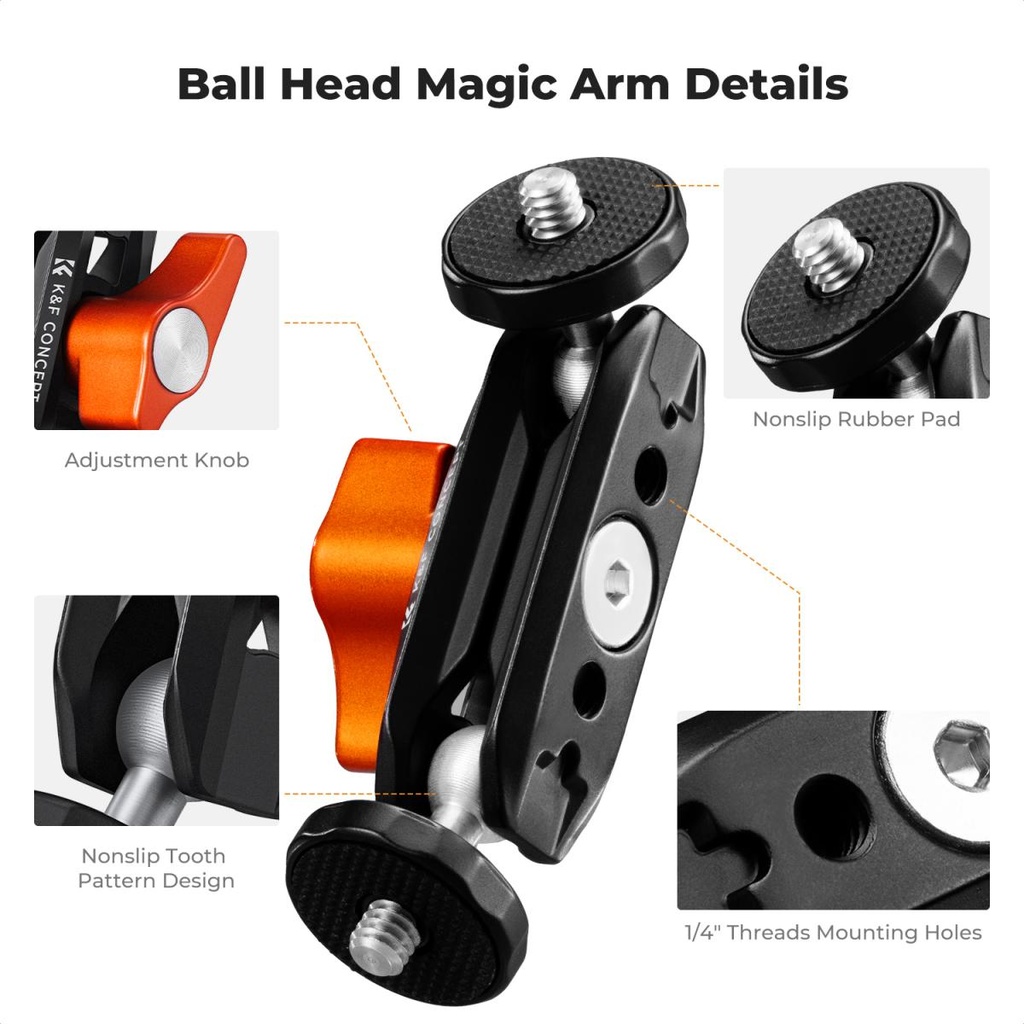 Brazo Magico KF31.137 cabezal esferico K&f Concept