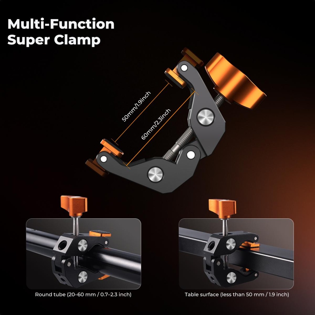 Brazo magico 22 Pulgadas con Pinza Cangrejo Clamp Smartphone GoPro KF31.201