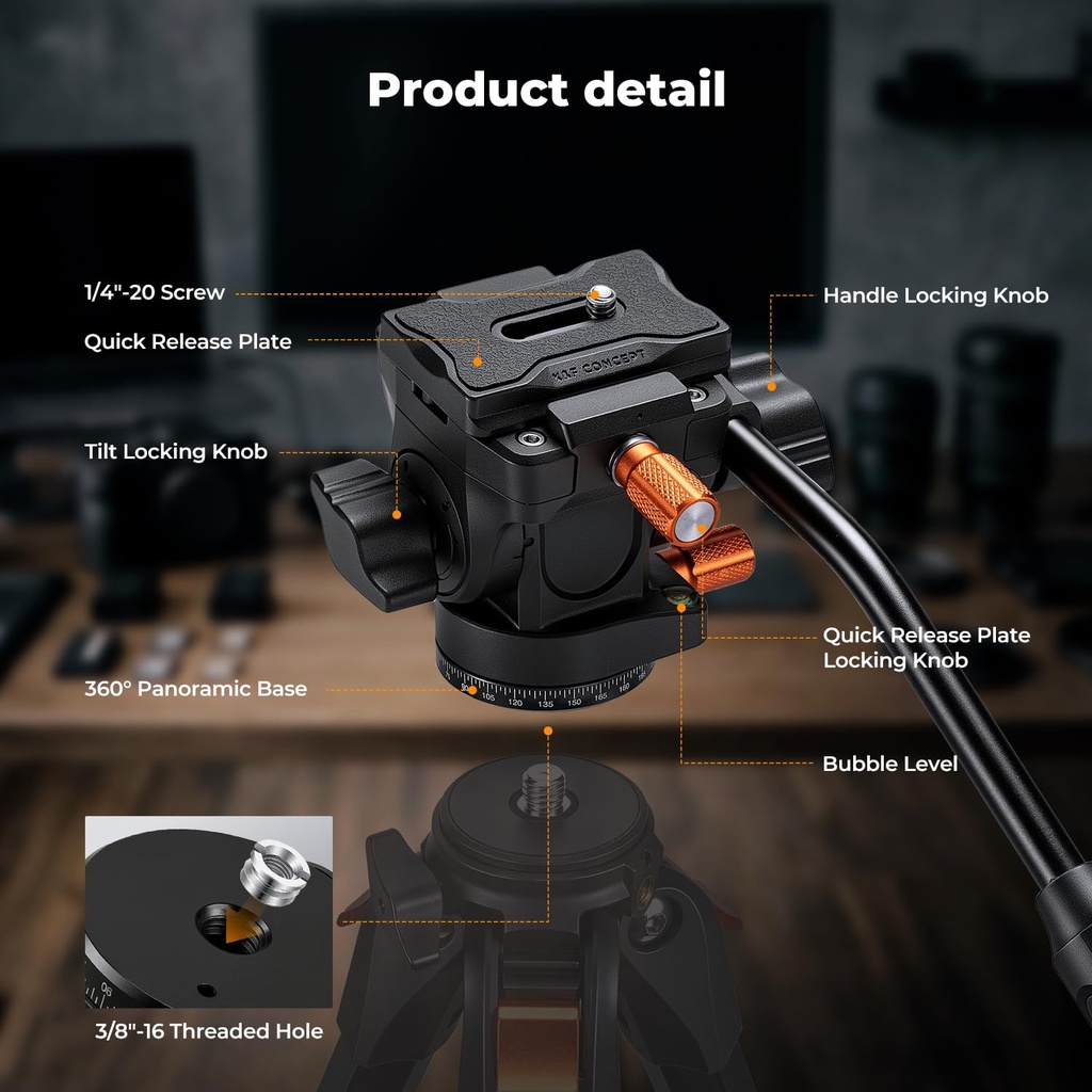 Cabezal Fluido K&f Concept FH-04 KF31.222 Arca
