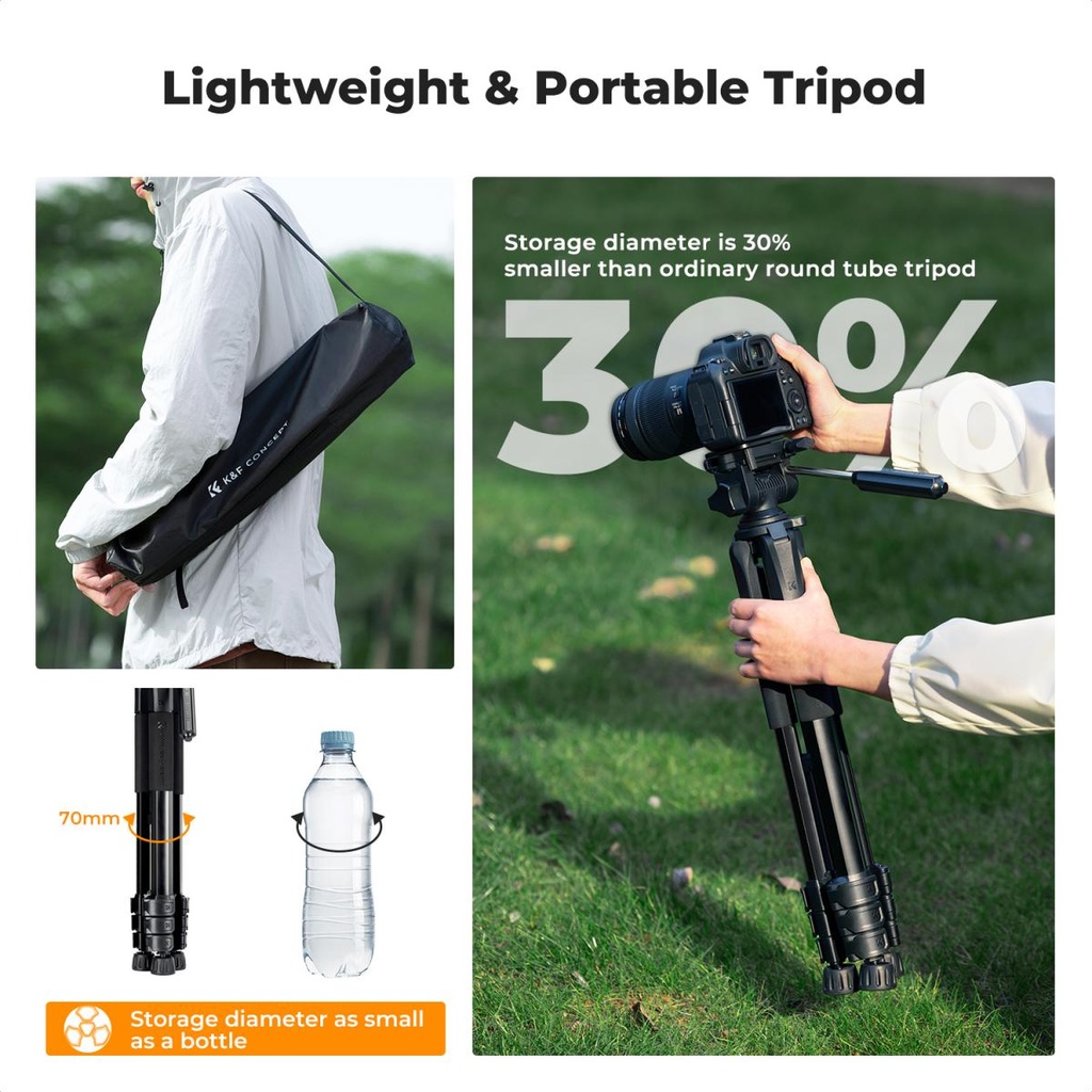 Tripode K&F Concept 190 cm Camara Smartphone KF09.154