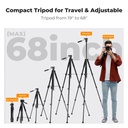 Tripode K&F Concept 190 cm Camara Smartphone KF09.154