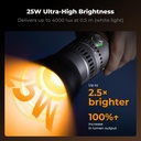 Luz de Video Led K&f Concept KF34.063 Recargable 10W 20 Gobos