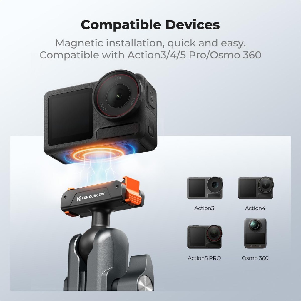 Pinza Cangrejo Cabezal 360 para camaras de accion DJI Osmo KF31.204S1