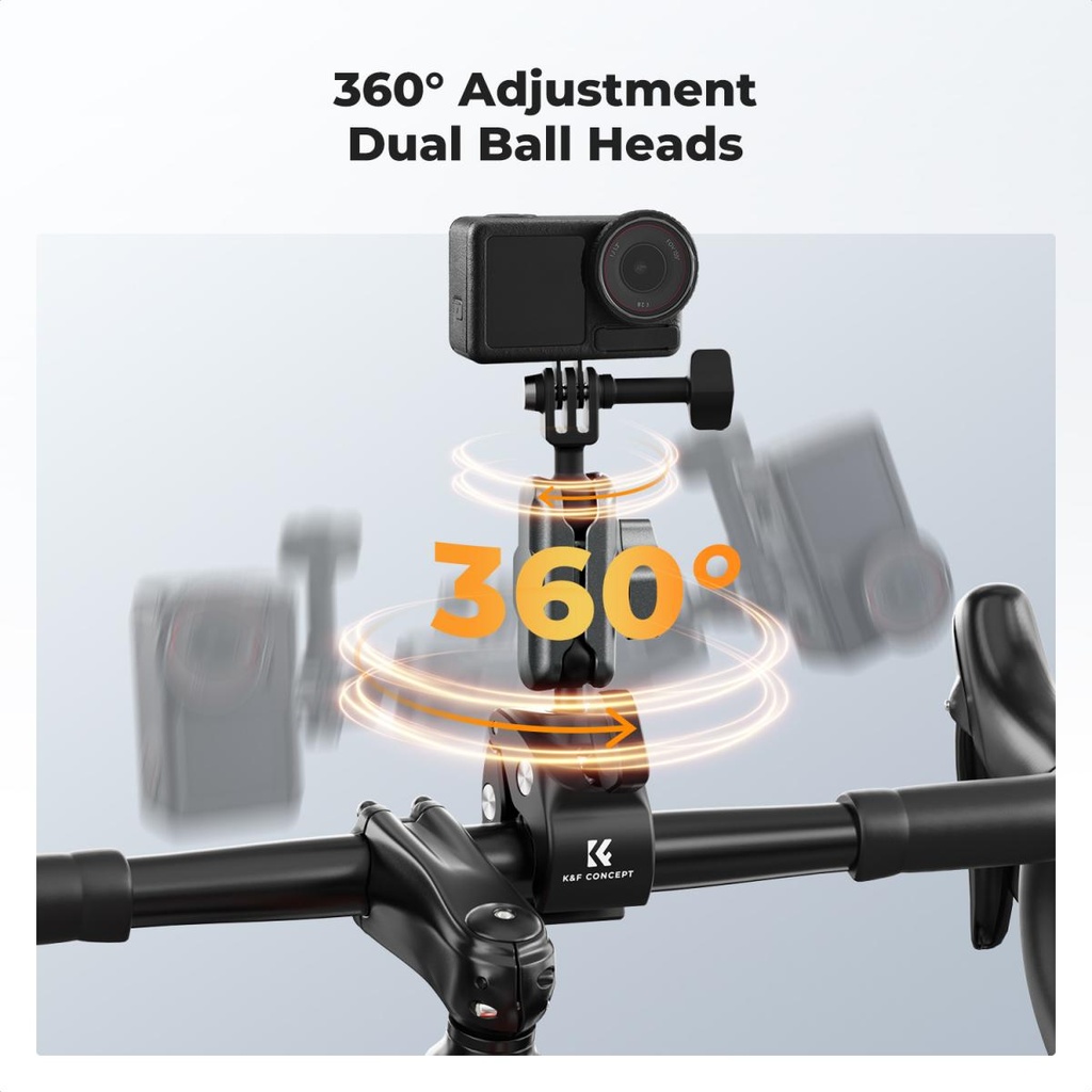 Pinza Cangrejo Cabezal 360 para camaras de accion Osmo Gopro KF31.204