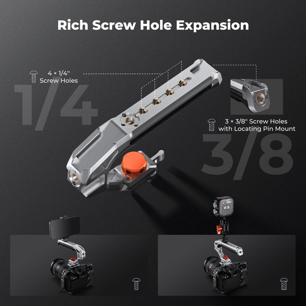 Empuñadura Camera Side Handle Dual Mounting K&f Concept KF31.234