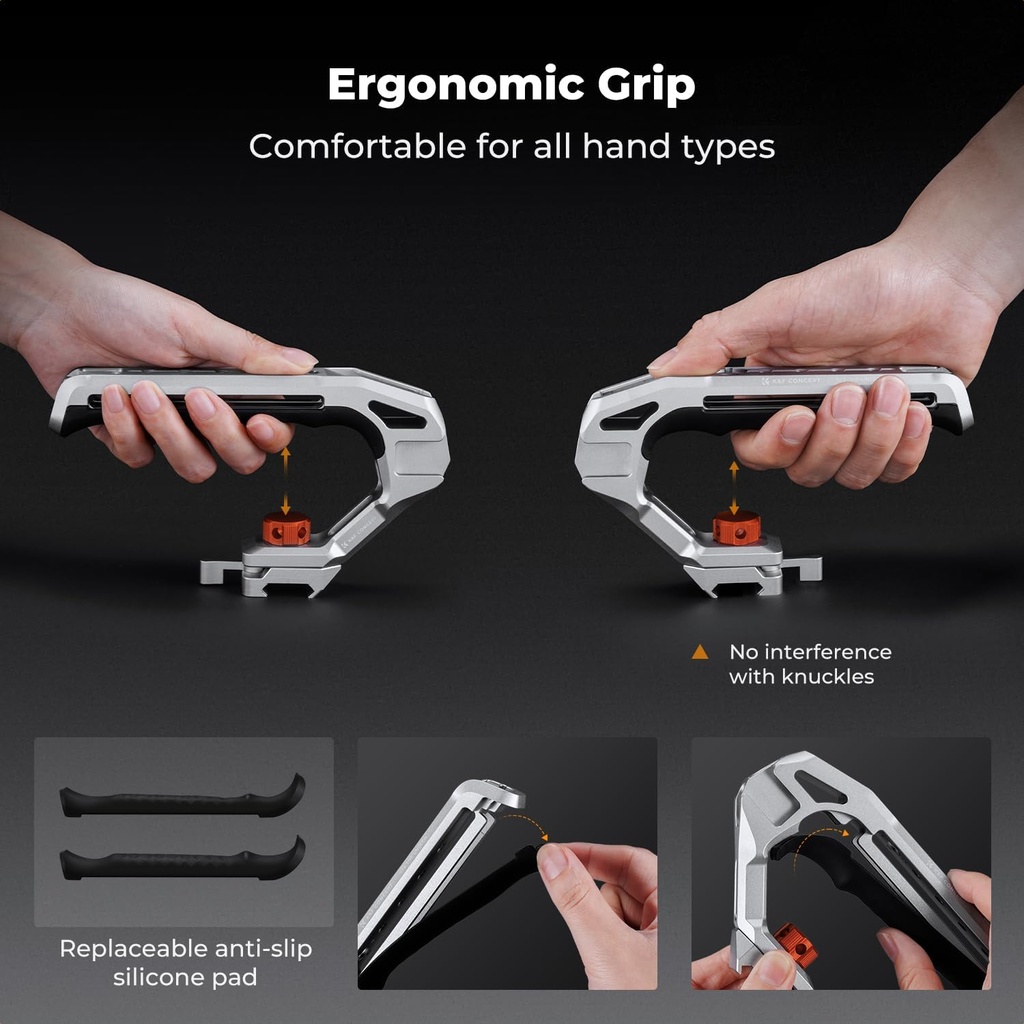 Empuñadura Camera Side Handle Dual Mounting K&f Concept KF31.234