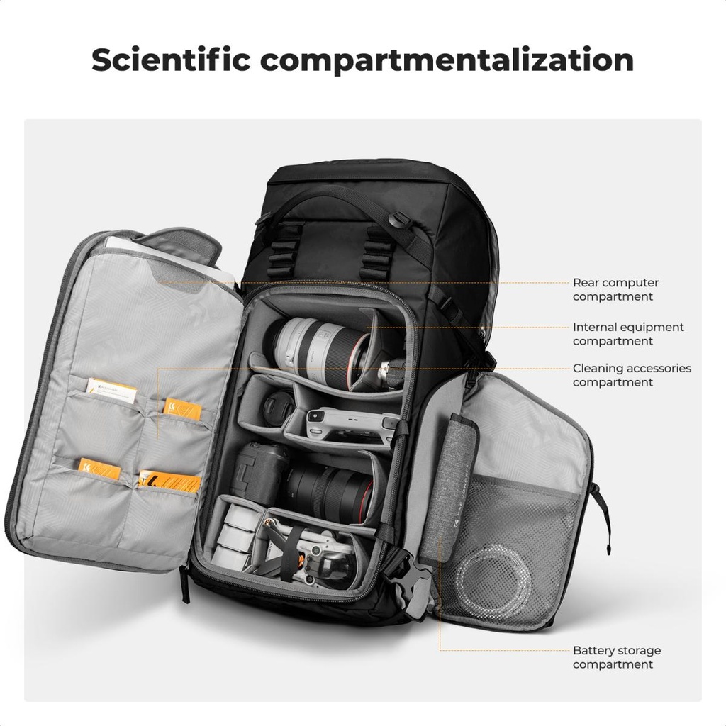 Morral Camaras Profesionales K&f Concept 40L Star Wander KF13.207V1