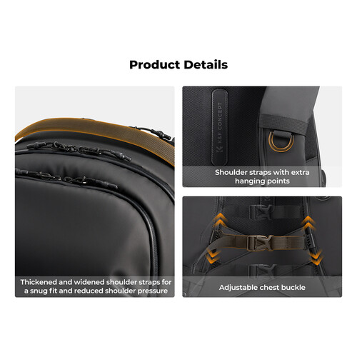 Morral Camaras Profesionales K&f Concept 25L Urban Wander KF13.300