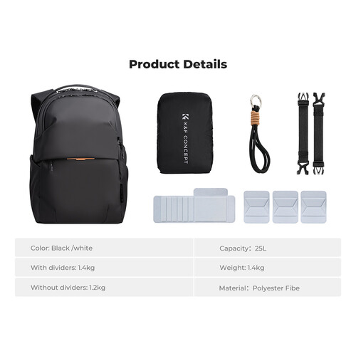 Morral Camaras Profesionales K&f Concept 25L Urban Wander KF13.300
