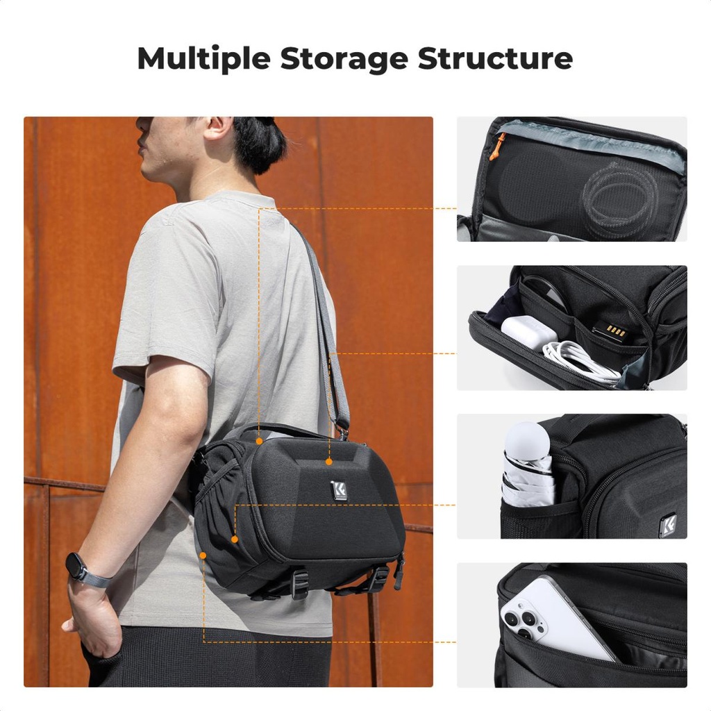 Morral Camaras Sling Bag Crossbody K&f Concept KF13.221