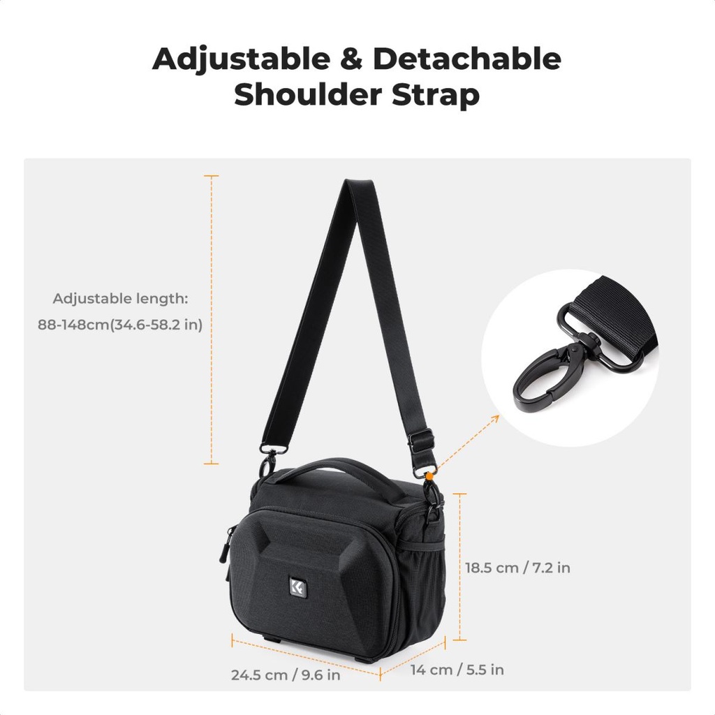 Morral Camaras Sling Bag Crossbody K&f Concept KF13.221
