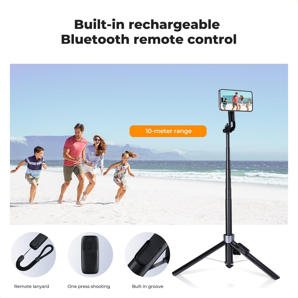 Tripode Selfie Stick 182 cm Magnetico K&F Concept KF15.0015
