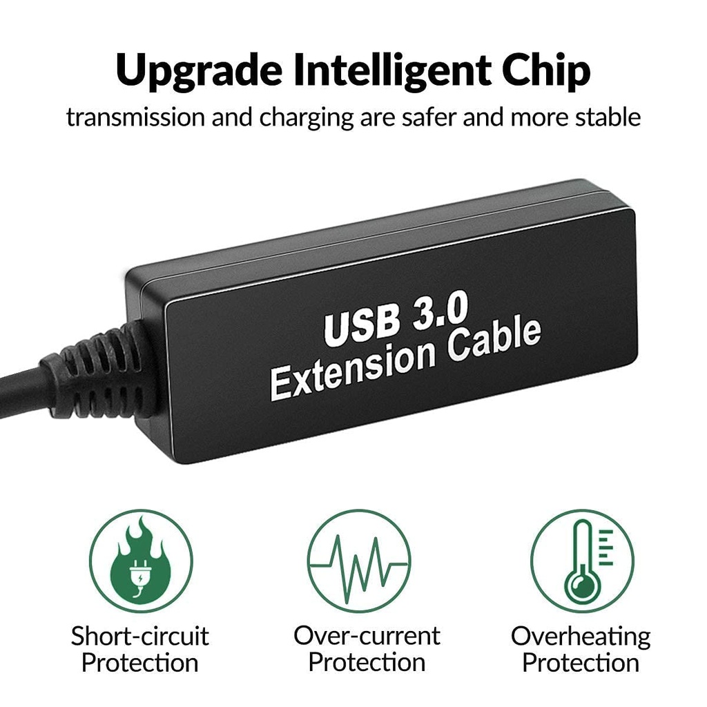 Cable Extension USB A Macho Hembra USB 3.0 de 10 metros Activo
