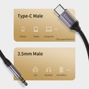 Cable Tipo C ESSAGER E02 a Plug 3.5mm Macho para reproducir musica