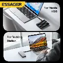 Cable de carga rápida ESSAGER USB4.0 Usb C a Usb C 240W 8K 60Hz 40Gbps Audio Video