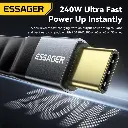 Cable de carga rápida ESSAGER USB4.0 Usb C a Usb C 240W 8K 60Hz 40Gbps Audio Video